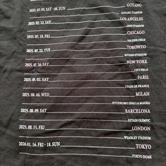 Blackpink Deadline 2025 World Tour Concert T-shirt K-Pop Size Large - Picture 6 of 6